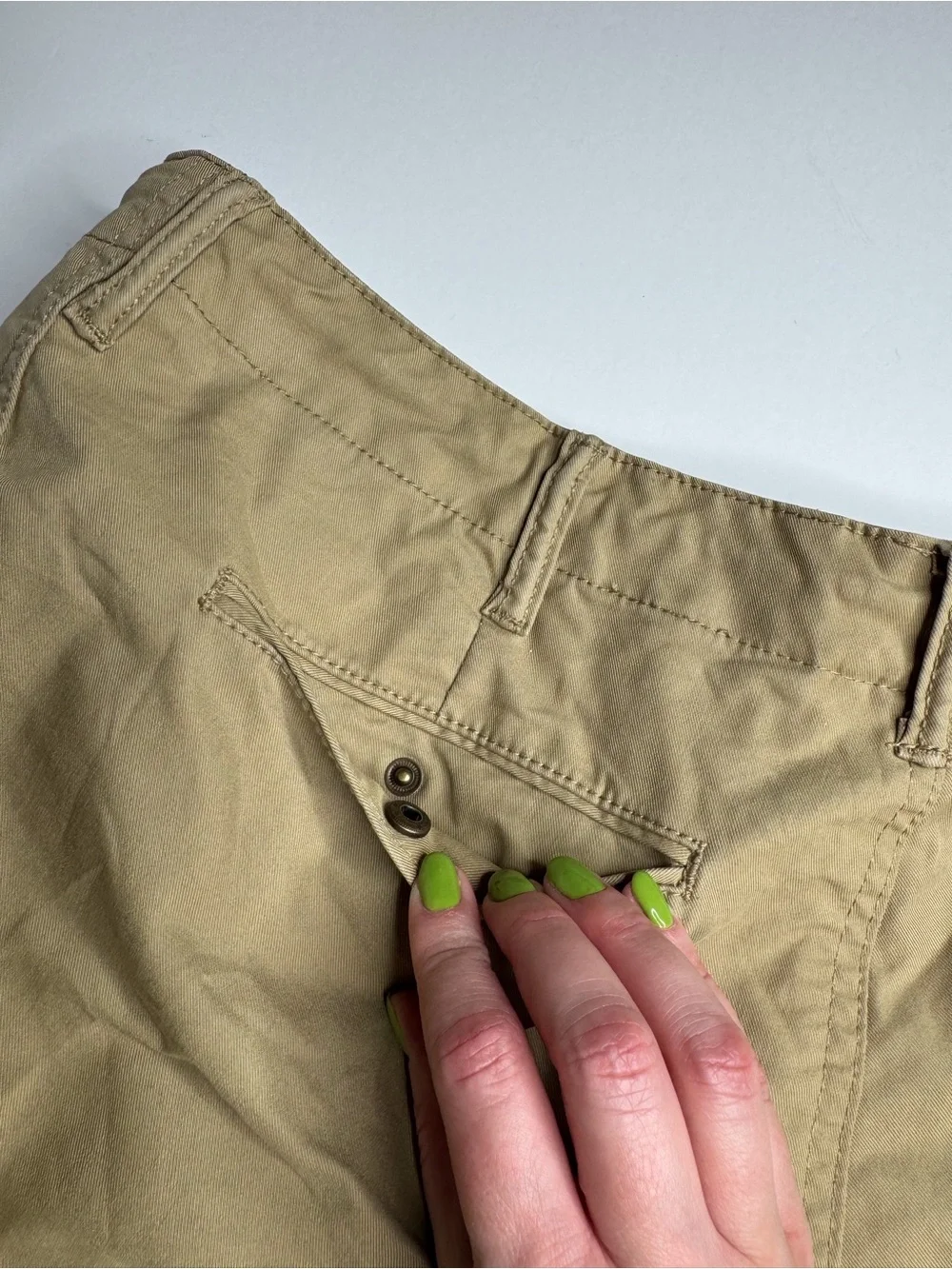 Birdwell Beach Britches Khaki Drawstring Chino Pants 36 x 27 Straight Leg
